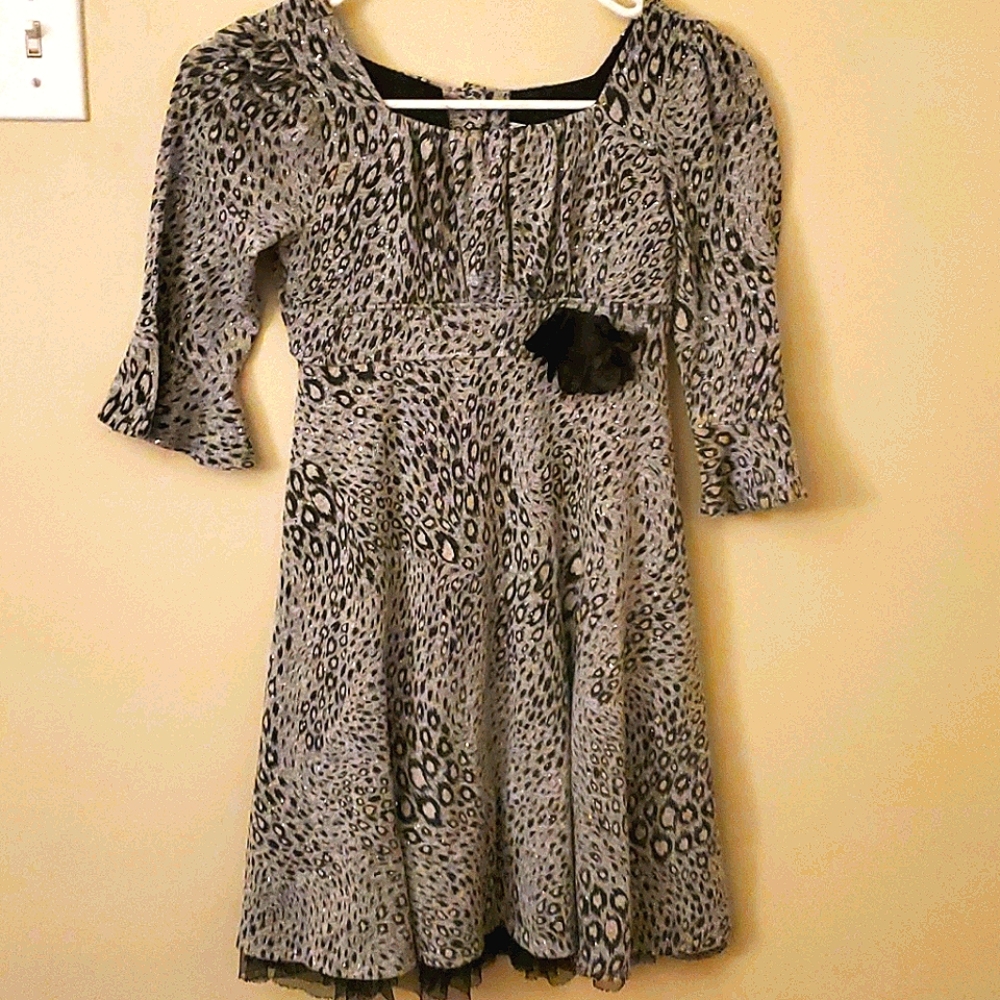 Cute leopard Print Emily West Dress Kids Girl Nice